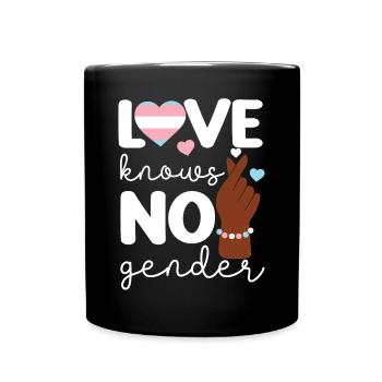 Transgender Trans LGBT Pride - Full Colour Mug - black - Front