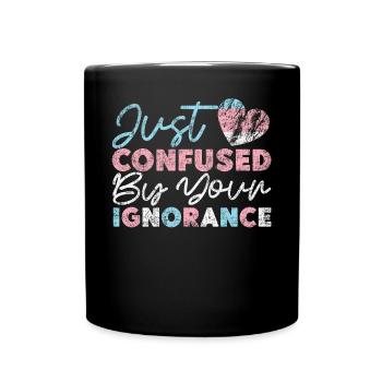 Fierté LGBT transgenre - Mug uni - noir - Devant