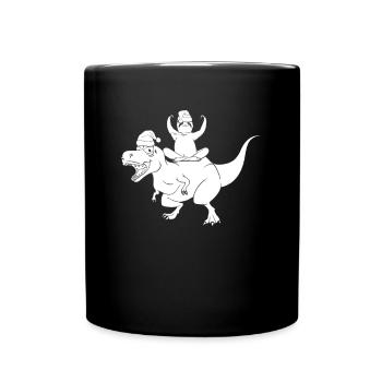 Drôle Dinosaure Paresseux Drôle Noël Dino Paresseux - Mug uni - noir - Devant