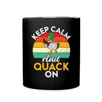 Duck Gifts for Duck Lovers - Full Colour Mug - black - Front