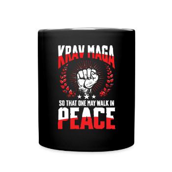 Krav Maga: So That One May Walk In Peace - Tasse einfarbig - Schwarz - Vorne