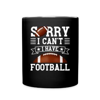 Drôle de dicton de football américain - Mug uni - noir - Devant