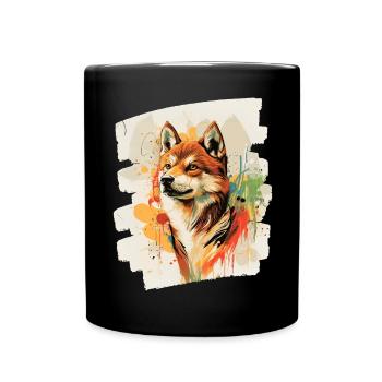 Shiba Inu - Mug uni - noir - Devant