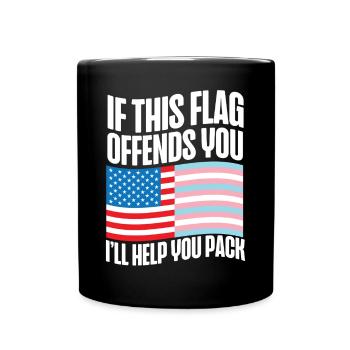 Fierté LGBT transgenre - Mug uni - noir - Devant