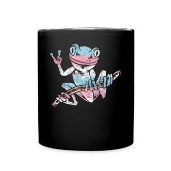 Transgender Trans LGBT Pride - Full Colour Mug - black - Front
