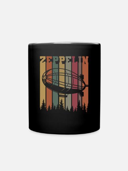 Zeppelin - Tasse einfarbig - Schwarz