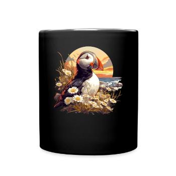 Puffin - Full Colour Mug - black - Front