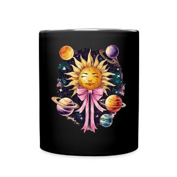 Arc coquet Système solaire Planètes solaires - Mug uni - noir - Devant