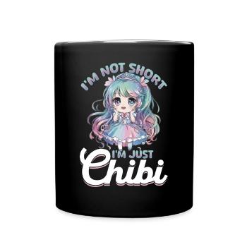 Anime Chibi Kawaii - Mug uni - noir - Devant