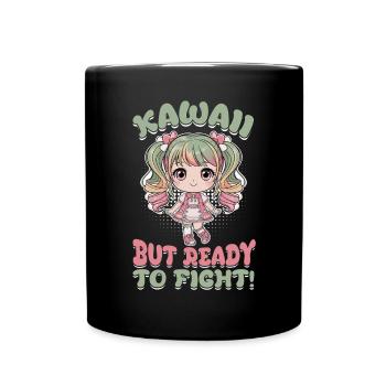 Anime Chibi Kawaii - Full Colour Mug - black - Front