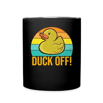 Duck Gifts for Duck Lovers - Full Colour Mug - black - Front