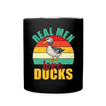 Duck Gifts for Duck Lovers - Full Colour Mug - black - Front