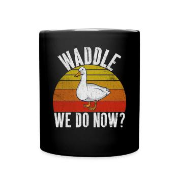 Duck Gifts for Duck Lovers - Full Colour Mug - black - Front