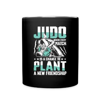 Judo : Chaque rencontre est une opportunité, une nouvelle - Mug uni - noir - Devant