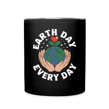 Jour de la Terre - Mug uni - noir - Devant