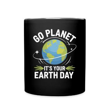 Jour de la Terre - Mug uni - noir - Devant