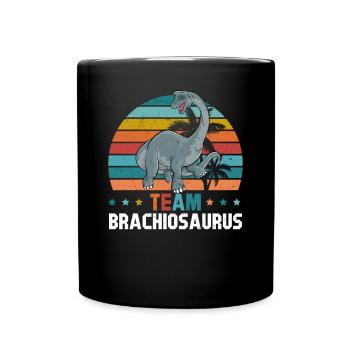 Dinosaur Funny Dino Lover - Team Brachiosaurus - Full Colour Mug - black - Front