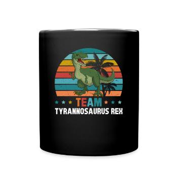 Dinosaur Funny Dino Lover - Team Tyrannosaurus Rex - Tasse einfarbig - Schwarz - Vorne