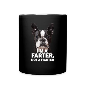 Bouledogue français, je suis un pet, non - Mug uni - noir - Devant