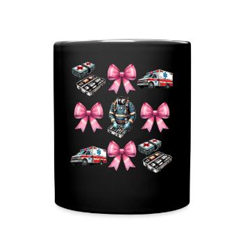 Coquette Bow EMT Technicien médical d’urgence - Mug uni - noir - Devant