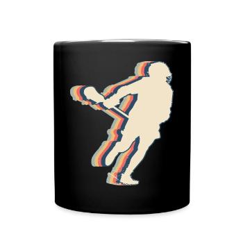 Lacrosse Spieler Trainer Mannschaft Trainer Lax - Tasse einfarbig - Schwarz - Vorne