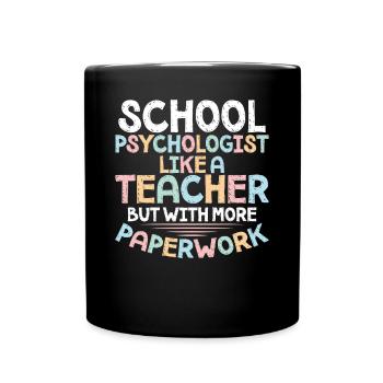Psychologue scolaire Psychologie scolaire - Mug uni - noir - Devant