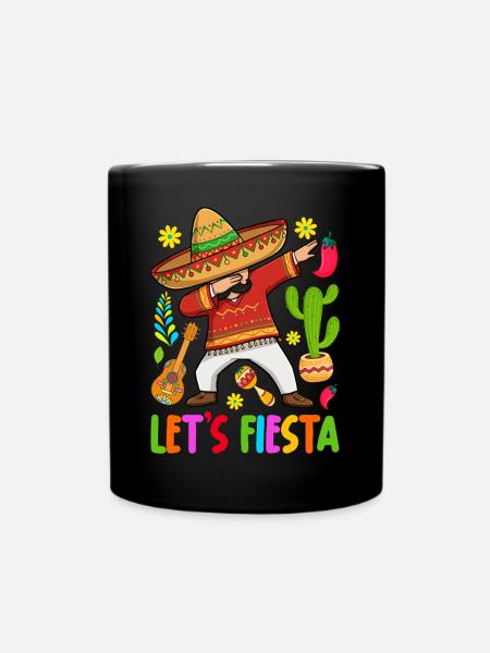 Let's Fiesta - Tasse einfarbig - Schwarz