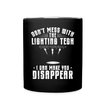 Lighting technician Lighting technician Lighting technology - Full Colour Mug - black - Front