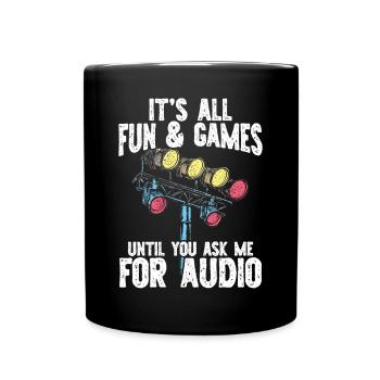 Lighting technician Lighting technician Lighting technology - Full Colour Mug - black - Front
