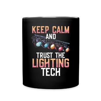 Lighting Technician Lighting Technician Lighting Technology - Full Colour Mug - black - Front