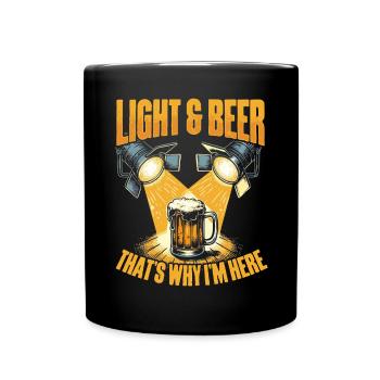 Lighting technician Lighting technician Lighting technology - Full Colour Mug - black - Front