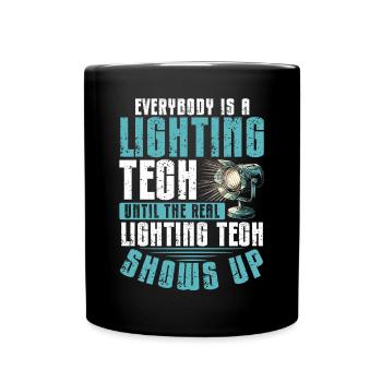 Lighting technician Lighting technician Lighting technology - Full Colour Mug - black - Front
