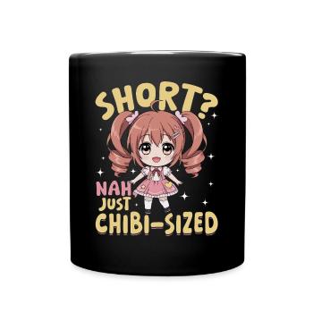 Anime Chibi Kawaii - Full Colour Mug - black - Front