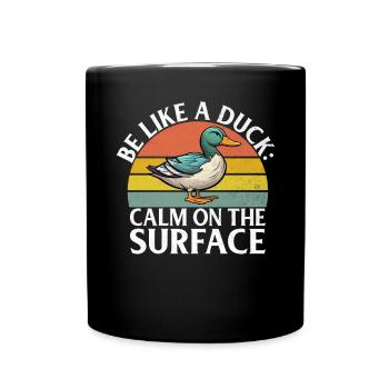 Duck Gifts for Duck Lovers - Full Colour Mug - black - Front