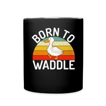 Duck Gifts for Duck Lovers - Full Colour Mug - black - Front