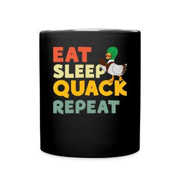 Duck Gifts for Duck Lovers - Full Colour Mug - black - Front