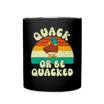 Duck Gifts for Duck Lovers - Full Colour Mug - black - Front