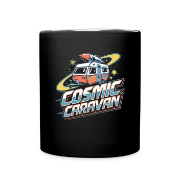 Cosmic Caravan Space Adventure for Explorers - Full Colour Mug - black - Front