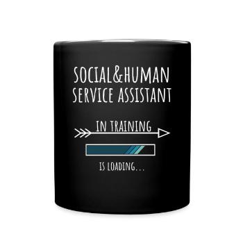 Assistante de Service Social et Humain en formation - Mug uni - noir - Devant