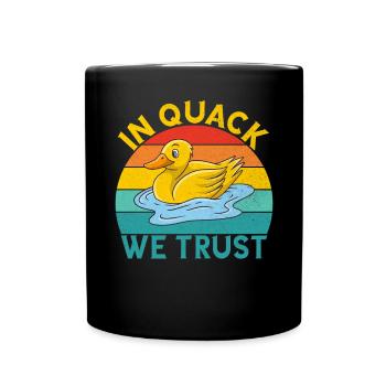 Duck Gifts for Duck Lovers - Full Colour Mug - black - Front
