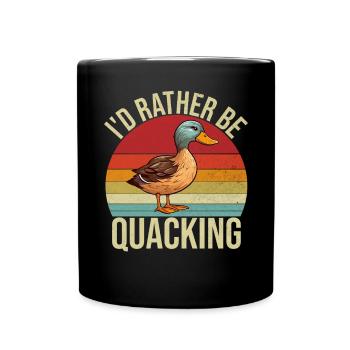 Duck Gifts for Duck Lovers - Full Colour Mug - black - Front