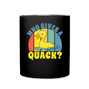 Duck Gifts for Duck Lovers - Full Colour Mug - black - Front