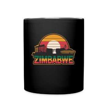 Discover the beauty of Zimbabwe: landscapes - Full Colour Mug - black - Front