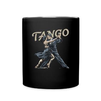 Elegance of Tango: Passionate Dance Moment - Full Colour Mug - black - Front