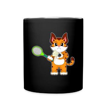 Tiger Badminton Badminton Racket - Full Colour Mug - black - Front