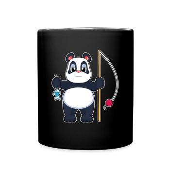Pêche au panda Angler Fish - Mug uni - noir - Devant