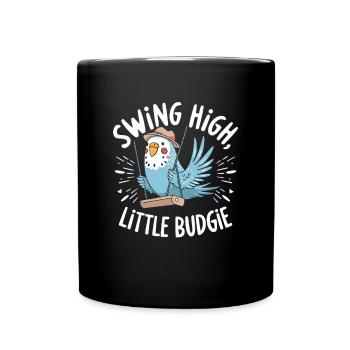 Swing High, Little Budgie - Cuter - Full Colour Mug - black - Front