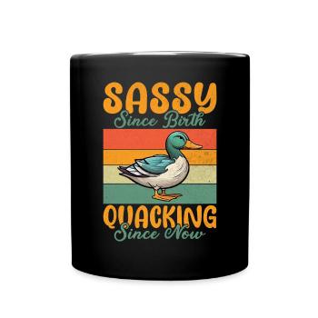 Duck Gifts for Duck Lovers - Full Colour Mug - black - Front