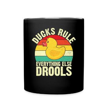 Duck Gifts for Duck Lovers - Full Colour Mug - black - Front
