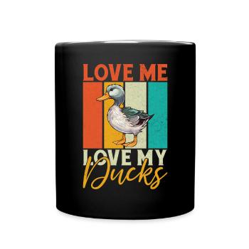 Duck Gifts for Duck Lovers - Full Colour Mug - black - Front